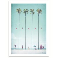 Affiche voyage pastel