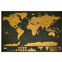 Carte du monde à gratter
